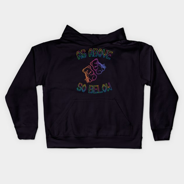 As Above, So Below Kids Hoodie by dreamsickdesign